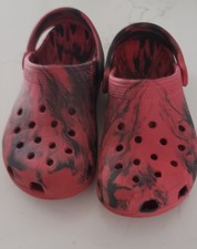Crocs Pink Gray Rubber Shoes - Size Children's 13