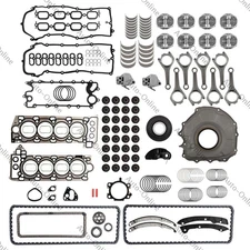 Engine Overhaul Rebuild Kit w/ Rod & Timing For Jaguar Ranger Rover 5.0L AJ133