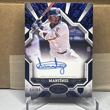 2025 Topps Tier One Angel Martinez Break Out Autograph On Card /99 Guardians