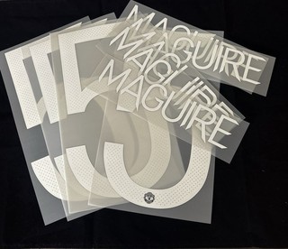 Manchester United 2021/22 ucl Cup Name/Number White Official Maguire 5 X 5 Sets