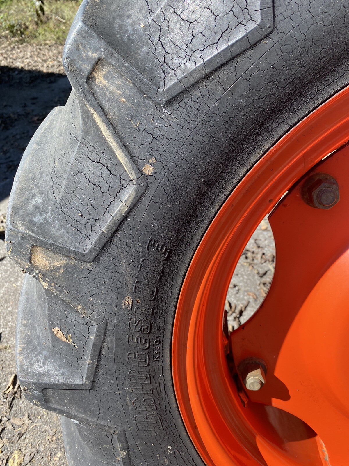 Kubota Tractor Tires With Rim Set 9.5x22 eBay