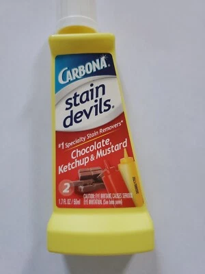 CARBONA Stain Devils 2 Ketchup Mustard & Chocolate Professional Strength Stain Remover