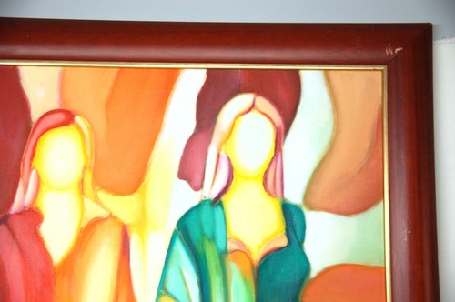 Original Art Acrylic Abstract Painting on Canvas signed by artist Wall Decor - Picture 10 of 11