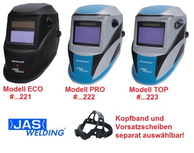 JAS-Weldmaster  Schweißerschutzhelm ECO , PRO od. TOP - Zubehör optional