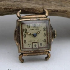 YORKTOWN PRONTO WATCH Co. 17j SWISS WRIST WATCH 25x33.3mm 14.5mm LUG (Q3A)