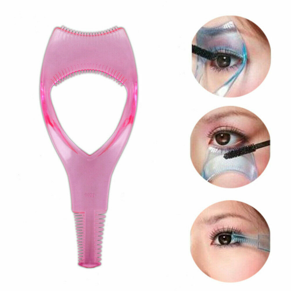 3 in 1 Cosmetic Makeup Eyelash Curler Guard Applicator Comb Mascara Brush Tool eBay