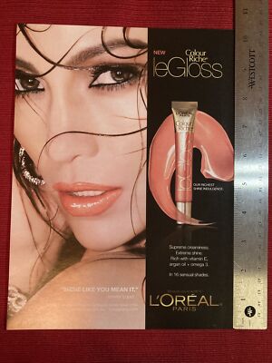 Jennifer Lopez for L Oreal Paris LeGloss 2011 Print Ad - Great to Frame!
