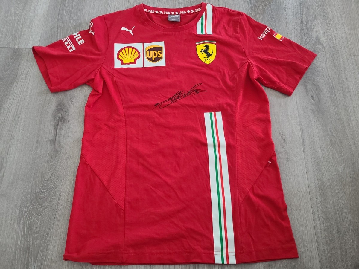 Charles Leclerc Signed Crew Shirt Ferrari F1 Formula Beckett COA