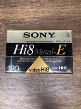 Sony Hi8 Metal E 120 Minute 8mm Blank Video Tape Cassette E6-120HME