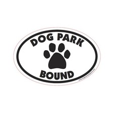 Dog Park Bound Euro Dog Car Magnet
