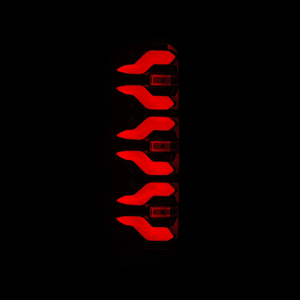 For 1987-1996 Ford F150 F250 F350/Bronco LUXX-Series LED Black Red Tail Lights - Image 3 of 4