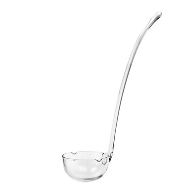 Elegant and Modern Mouth Blown 12-13   Crystal Gravy, Dressing or Punch Ladle