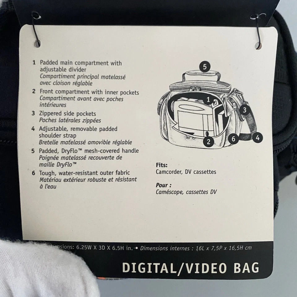 Lowepro MX 200 相机视频包全新黑色肩带口袋防水 — 第 4/4 张图片