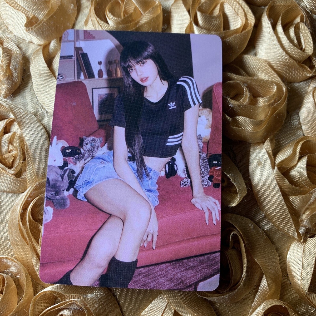 Lisa BLACKPINK Born Pink Tour Celeb K-pop Girl Photo Card Black N