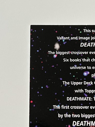 Deathmate Promo Karte NN Upper Deck / Voyager 1993 NM - MT 8.0 + Valiant / Image - Bild 8 von 12