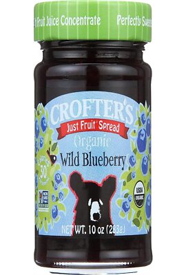 Crofters Fruit Sped Blueberry Organic, 10 Ounce