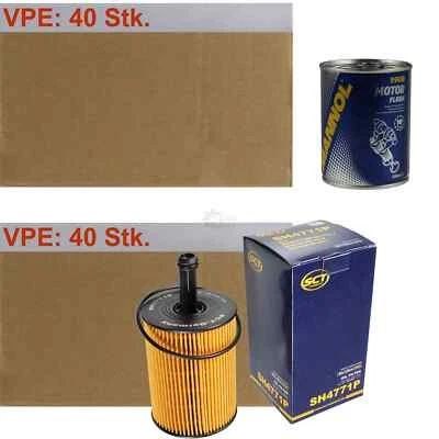 40X Original SCT Filtre À Huile SH 4771 P + 40X SCT Nettoyage Moteur - Photo 1/4