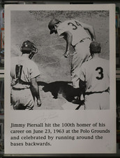 JIMMY PIERSALL SIGNED 