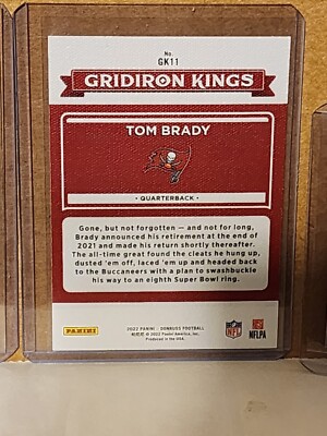 Tom Brady 2022 Donruss Gridiron Kings Card Tampa Bay Buccaneers | eBay
