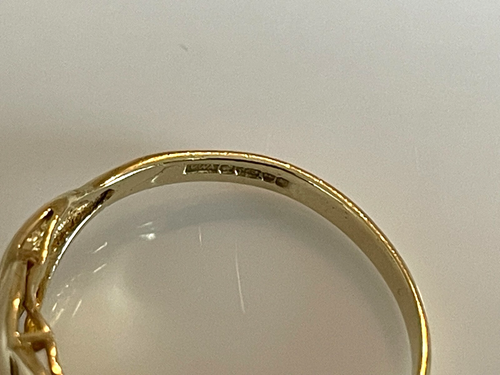 1987 Goldring 9 kt 9 kt Gelbgold Flechtband Vintage Ring - Größe O - Bild 13 von 16