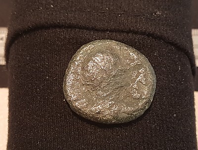 Lovely Roman bronze unidentified Dupondius  found in England L23x