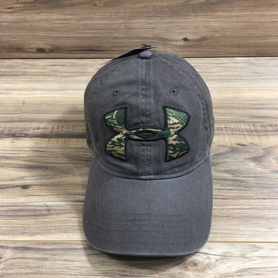 under armour camo hat with green logo