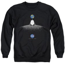NASA Sweatshirt Moon Landing Black Pullover