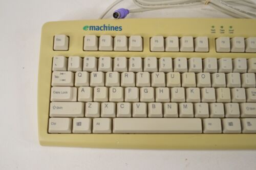 eMachines EKB-5001 Computer Keyboard PS/2 Connection w/ Ebay Button TESTED! - Picture 2 of 7