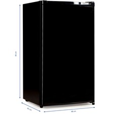 B-Ware Kühlschrank 85cm OHNE Gefrierfach, Gemüse Fach 88 Liter Freistehend 121FR
