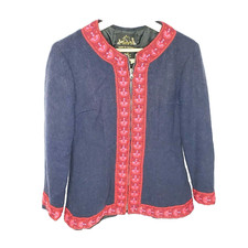 VTG Rare Sportsom Askim Lined Wool Jacket Womens Small Made In Norway