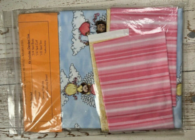 NEW-''Sweet Dreams'' Standard Size Pillow Case Kit Coordinating 100% Cotton Prints