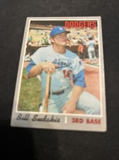 1970 Topps Baseball Card #341 Bill Sudakis Los Angeles Dodgers Ex Free Shipping!