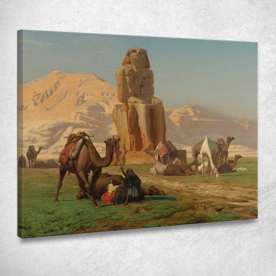 Der Koloss Von Memnon Jean-Léon Gérôme, jlg131 drucken auf leinwand