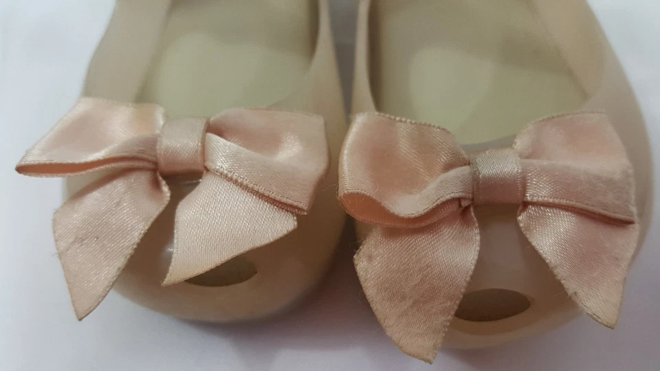 Мини Melissa девочка размер 8 Sweet Mary Jane бледно-розовый B2 - Изображение 3 из 4