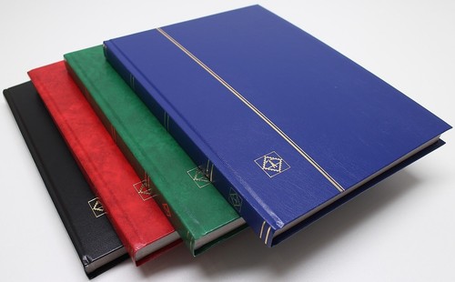 BLACK 32 Page Hardcover Stamp Stock Book, WHITE Pages, Double Glassine, 9 Strips - Picture 5 of 9