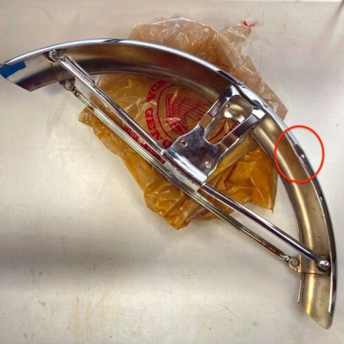 NOS HONDA CB450 K1 K2 1968 1969 Front Fender 61100-292-670XW GENUINE OEM - Imagen 4 de 15