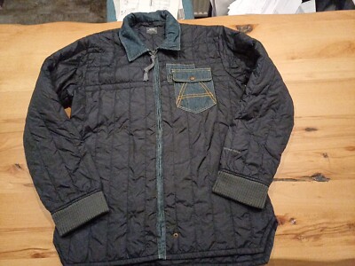 G Star Steppjacke Größe XL Reißverschluss Dunkelblau 100% Polyester