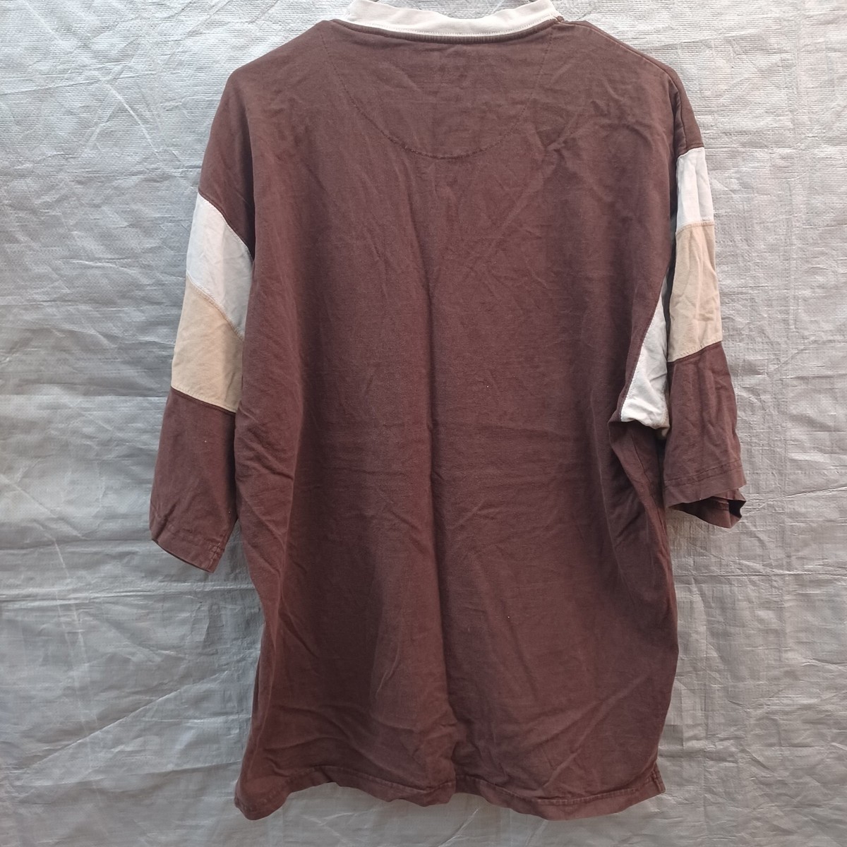 enyce オーバーサイズシャツ XL Enyce Clothing Shirt 2XL XXL Mens Brown Tan Logo Colorblock