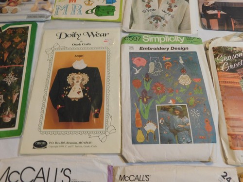 VTG PATTERNS SEWING CRAFTS FASHION DOLLS BEARS CHRISTMAS PATTERN LOT - Picture 7 of 12