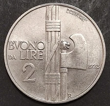 2 LIRE BUONO FASCIO 1923 1924 1925 1926 1927 BB SPL FDC REGNO SCEGLI ANNO