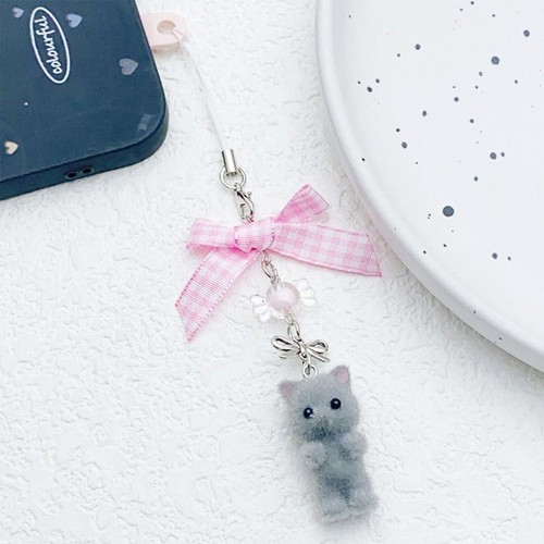 Anti Lost 3D Kitten Mobile Phone Chain Cat Cell Phone Charm Jewelry Gift - 第 4/21 張圖片