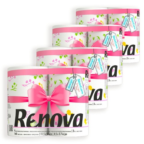 Renova Spring Edition Toilet Paper - 4 Rolls/Pack, 3-Ply, 160 Sheets, Seasonal - Picture 9 of 12
