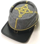 CIVIL WAR CONFEDERATE CSA CAPTAIN INFANTRY OFFICER KEPI FORAGE CAP-MEDIUM