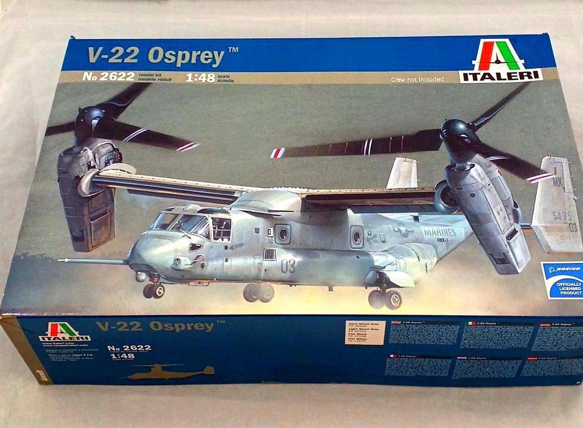 航空機・ヘリコプター ITALERI V-22 Osprey 1/48 Italeri V-22 Osprey 1/48 Scale plastic model Kit | eBay