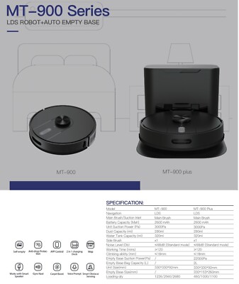 MT-900 Robot Vacuum Cleaner