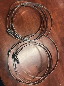 Used Active Air Duct Clamp, 10 Pack Stainless Steel Size 10"