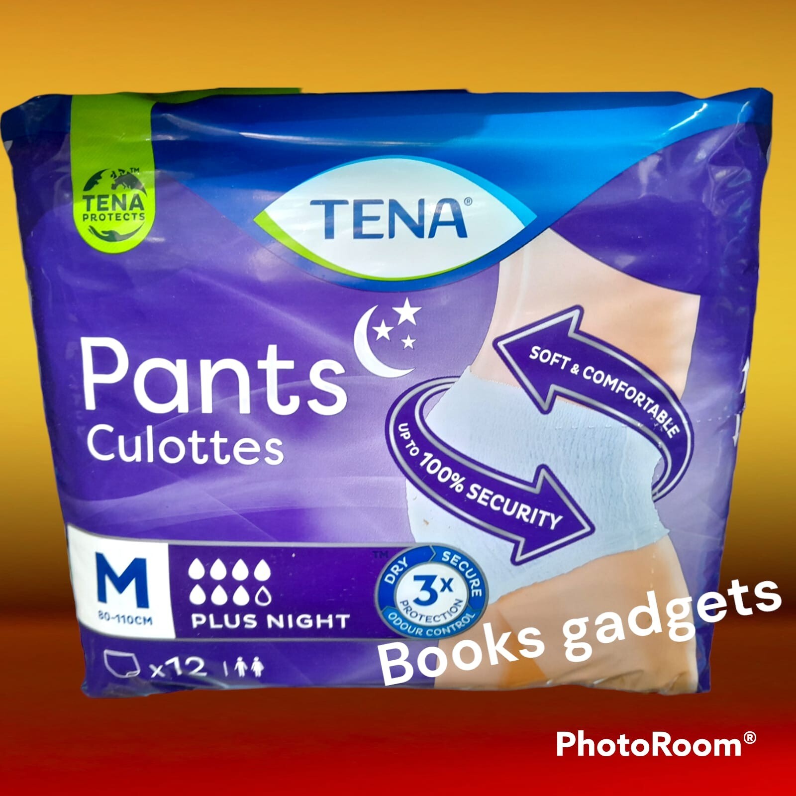 7 Confezioni (84 Pants Tg.M) Tena Plus Night Culotta Assorbente x Perdite Urine