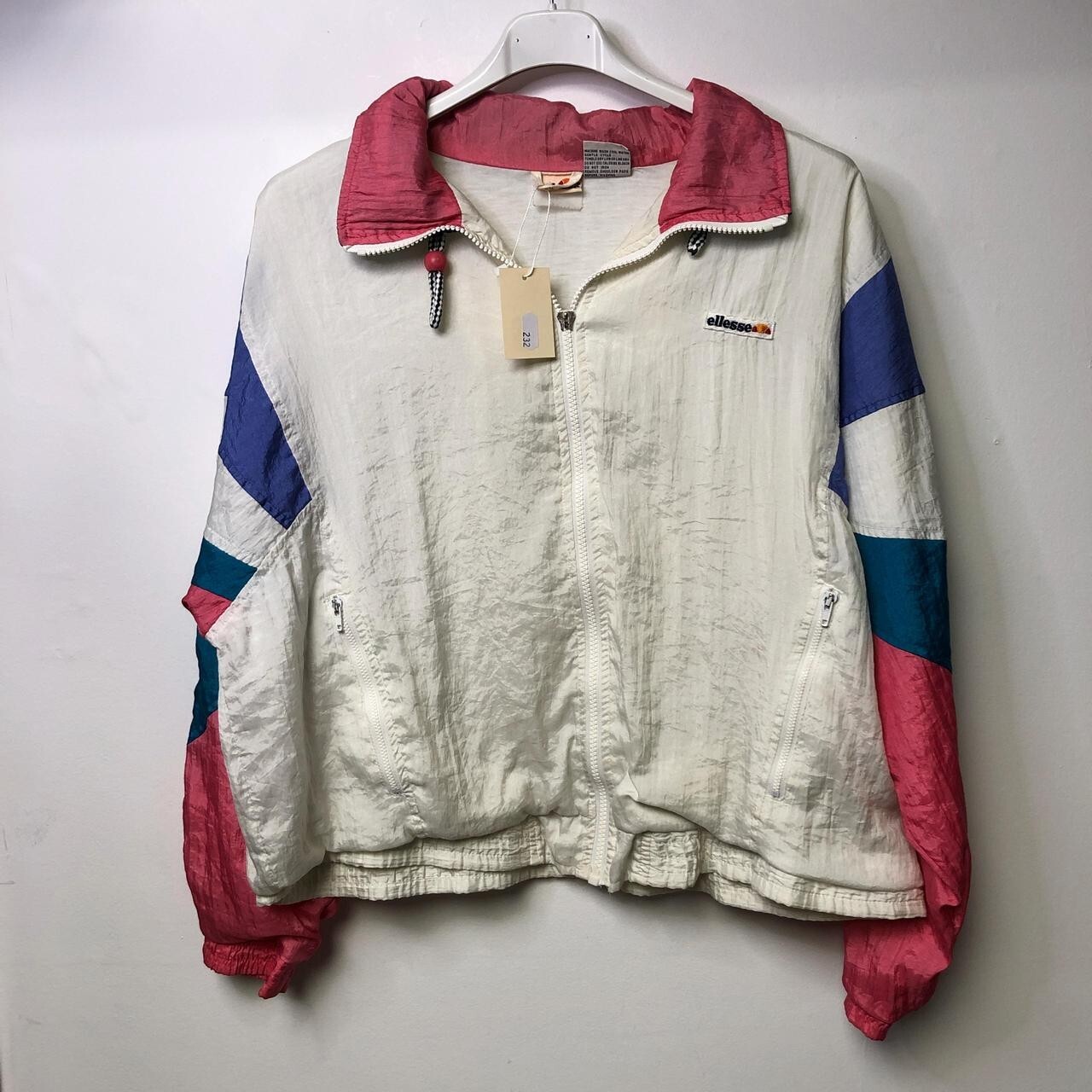 0232 Vintage 90s Ellesse Windbreaker Shell Suit Jacket – Rare Perugia Edition