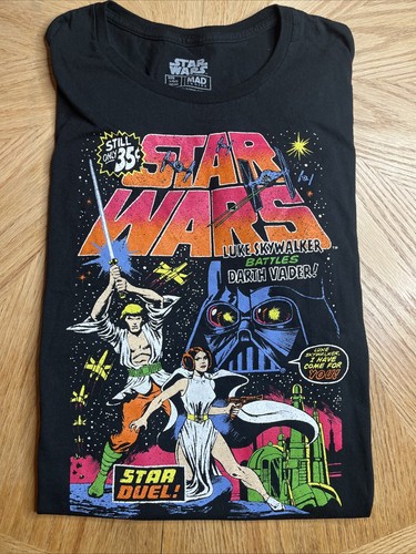 Star Wars T-Shirt Mens Large Black Short Sleeve Crew Neck Graphic Mad Engine - Picture 5 of 5