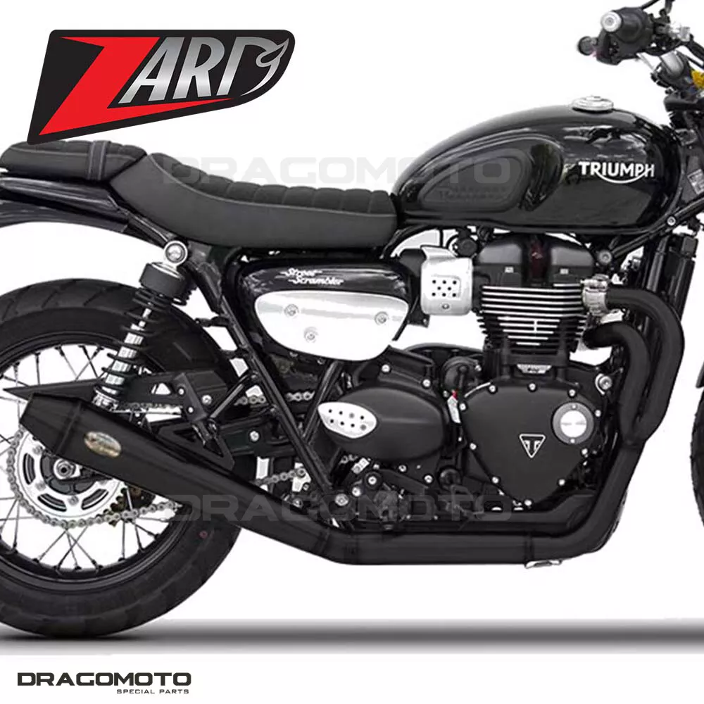 TRIUMPH STREET SCRAMBLER 2019 Low Full exhaust ZARD CONICAL Black